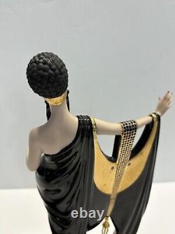 House of Erte Limited Edition Hand Painted Porcelain'Glamour' Art Deco Lady