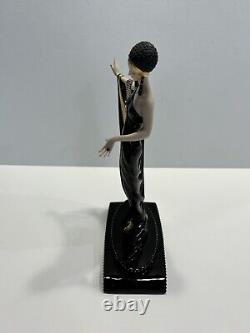 House of Erte Limited Edition Hand Painted Porcelain'Glamour' Art Deco Lady