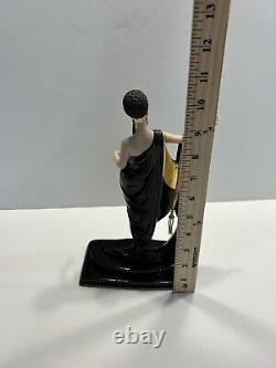 House of Erte Limited Edition Hand Painted Porcelain'Glamour' Art Deco Lady