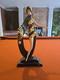 House of Erte Limited Edition, Hand Painted Porcelain Pearls and Emeralds statue