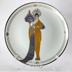 House of Erte Lot of 6 Art Deco Limited Edition Porcelain Plates Franklin Mint