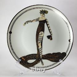 House of Erte Lot of 6 Art Deco Limited Edition Porcelain Plates Franklin Mint