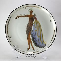 House of Erte Lot of 6 Art Deco Limited Edition Porcelain Plates Franklin Mint