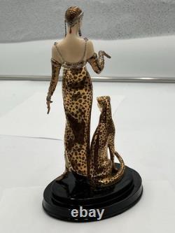 House of Erte Ocelot Limited Edition Porcelain Figurine Franklin Mint