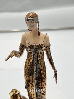 House of Erte Ocelot Limited Edition Porcelain Figurine Franklin Mint