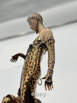 House of Erte Ocelot Limited Edition Porcelain Figurine Franklin Mint
