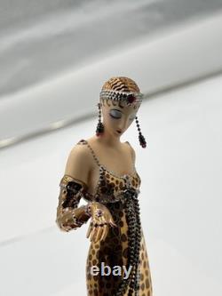 House of Erte Ocelot Limited Edition Porcelain Figurine Franklin Mint