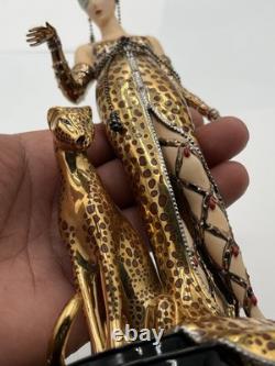 House of Erte Ocelot Limited Edition Porcelain Figurine Franklin Mint