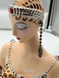 House of Erte Ocelot Limited Edition Porcelain Figurine Franklin Mint