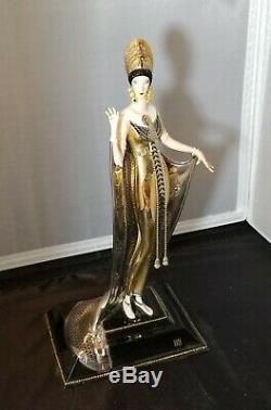 House of Erte Porcelain Sculpture Isis Franklin Mint Limited Ed Hand Painted