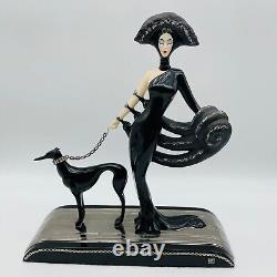 House of Erte Symphony In Black Limited Edition Sculpture Figurine Franklin Mint