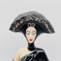 House of Erte Symphony In Black Limited Edition Sculpture Figurine Franklin Mint