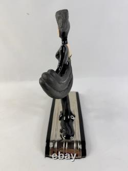 House of Erte Symphony In Black Limited Edition Sculpture Figurine Franklin Mint