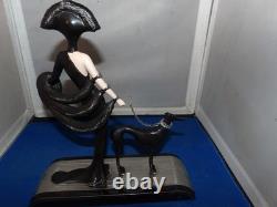 House of Erte Symphony In Black Limited Edition Sculpture Figurine Franklin Mint