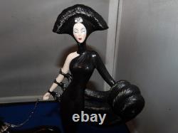 House of Erte Symphony In Black Limited Edition Sculpture Figurine Franklin Mint