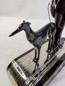 House of Erte Symphony In Black Limited Edition Sculpture Figurine Franklin Mint