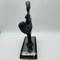 House of Erte Symphony In Black Limited Edition Sculpture Figurine Franklin Mint