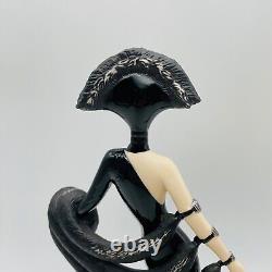 House of Erte Symphony In Black Limited Edition Sculpture Figurine Franklin Mint