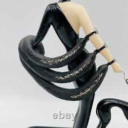 House of Erte Symphony In Black Limited Edition Sculpture Figurine Franklin Mint