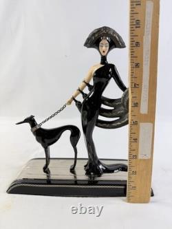 House of Erte Symphony In Black Limited Edition Sculpture Figurine Franklin Mint