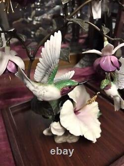 House of Faberge Flight of Fancy Hummingbirds Franklin Mint Limited Edition