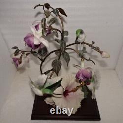 House of Faberge Flight of Fancy Porcelain / Bronze Hummingbird Bird Figurine