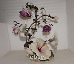House of Faberge Flight of Fancy Porcelain / Bronze Hummingbird Bird Figurine