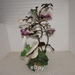 House of Faberge Flight of Fancy Porcelain / Bronze Hummingbird Bird Figurine
