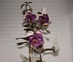 House of Faberge Flight of Fancy Porcelain / Bronze Hummingbird Bird Figurine
