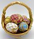 House of Faberge SPRING EGG BASKET (with 9 Eggs) by The Franklin Mint