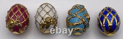 House of Faberge SPRING EGG BASKET (with 9 Eggs) by The Franklin Mint