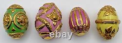 House of Faberge SPRING EGG BASKET (with 9 Eggs) by The Franklin Mint