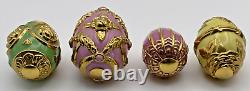 House of Faberge SPRING EGG BASKET (with 9 Eggs) by The Franklin Mint