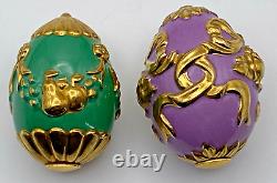 House of Faberge SPRING EGG BASKET (with 9 Eggs) by The Franklin Mint