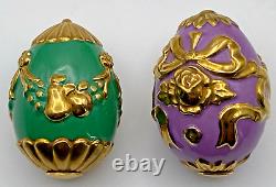 House of Faberge SPRING EGG BASKET (with 9 Eggs) by The Franklin Mint