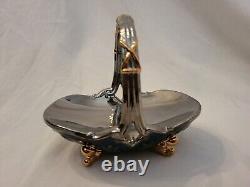 House of Faberge WINTER EGG BASKET (with 9 Eggs) by The Franklin Mint With COA