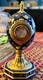 House of Fabergé, egg clock gold gilded cobalt porcelain collector egg