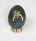 Italian Carrara Marble Franklin Mint EGG with Gold-toned bow from Franklin Mint