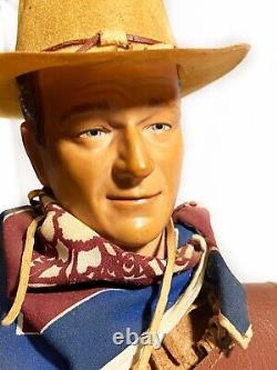 JOHN WAYNE Portrait Doll 21 HONDO FRANKLIN MINT TRIBUTE Music EXCELLENT