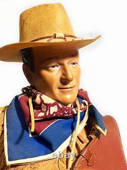 JOHN WAYNE Portrait Doll 21 HONDO FRANKLIN MINT TRIBUTE Music EXCELLENT