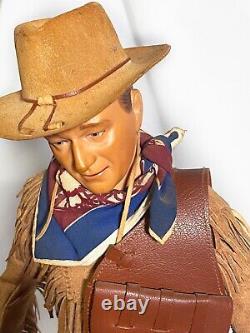 JOHN WAYNE Portrait Doll 21 HONDO FRANKLIN MINT TRIBUTE Music EXCELLENT