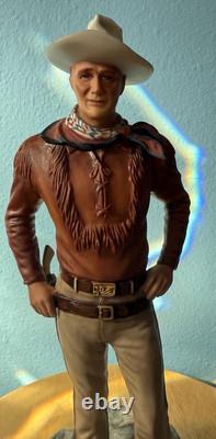 JOHN WAYNE THE DUKE Franklin Mint Hand Painted Porcelain Figurine True Grit