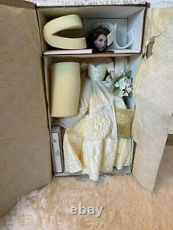 Jackie Onassis Kennedy Wedding Franklin Mint Heirloom Doll Porcelain Ann Lowe