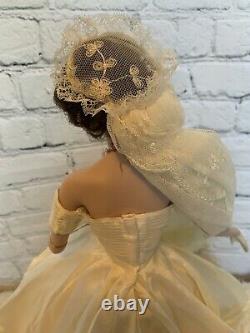 Jackie Onassis Kennedy Wedding Franklin Mint Heirloom Doll Porcelain Ann Lowe