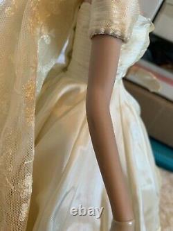Jackie Onassis Kennedy Wedding Franklin Mint Heirloom Doll Porcelain Ann Lowe