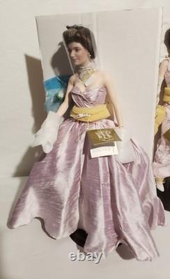 Jacqueline Kennedy Porcelain-Franklin Mint &GEORGETOWN YEARS 2 Dolls 2 Dress new