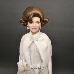 Jacqueline Kennedy Porcelain Portrait Doll Franklin Mint Inaugural Ball 16 Vtg