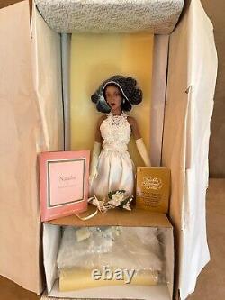 Jessica McClintock Franklin Mint Natasha Bride doll vintage NIB dark skin Black