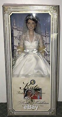 Kate Middleton porcelain wedding doll made by Franklin Mint
