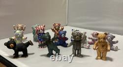 LOT FULL SET 14 1991 VTG Teddy Bears The Americana Collection Franklin Mint RARE